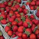 fresh strawberries basket