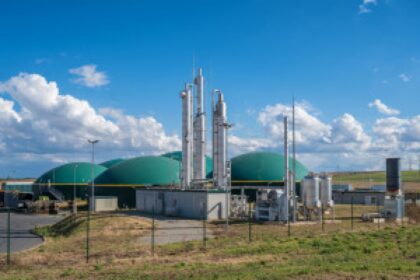 biogas plant field