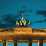 empty German shopping street