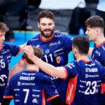 volleyball match action