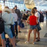 airport security queue