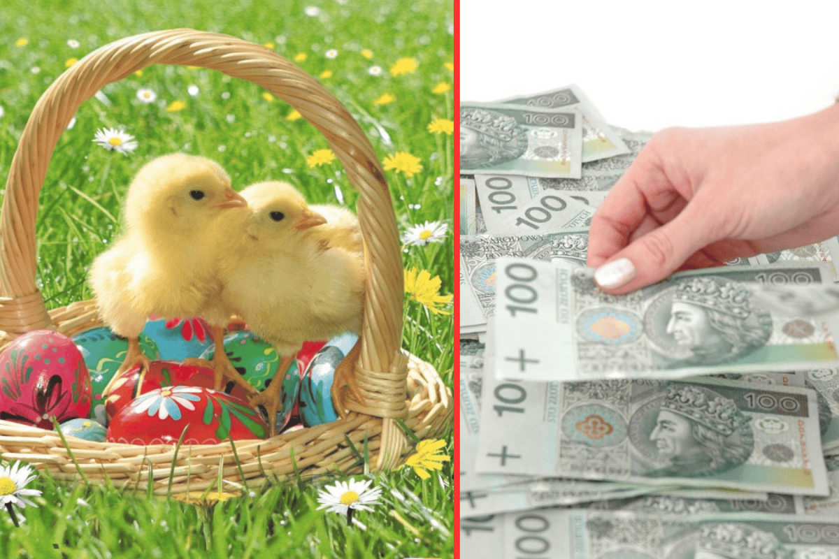 Easter shopping basket