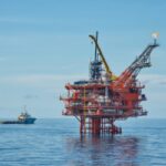 North Sea gas platform