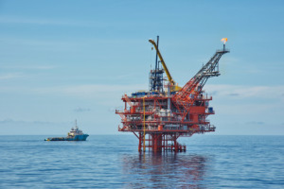 North Sea gas platform