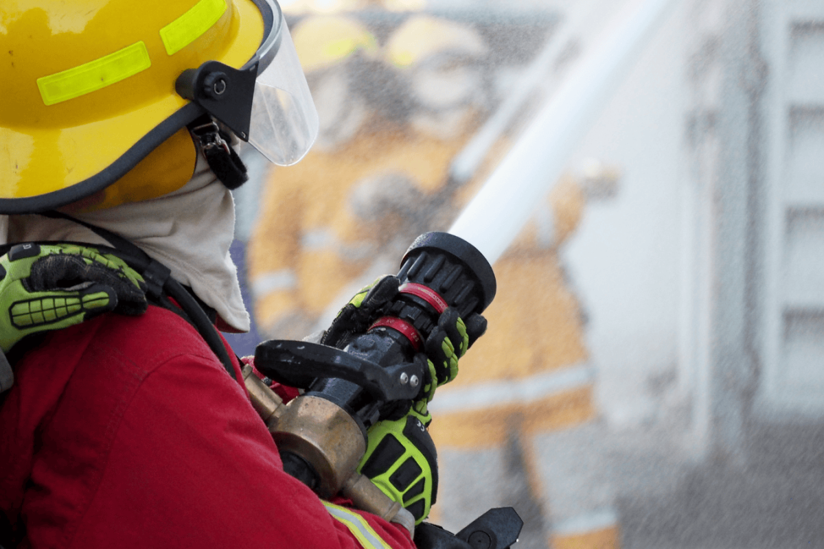 burned restaurant building