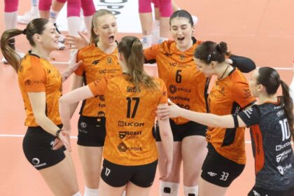 volleyball match action