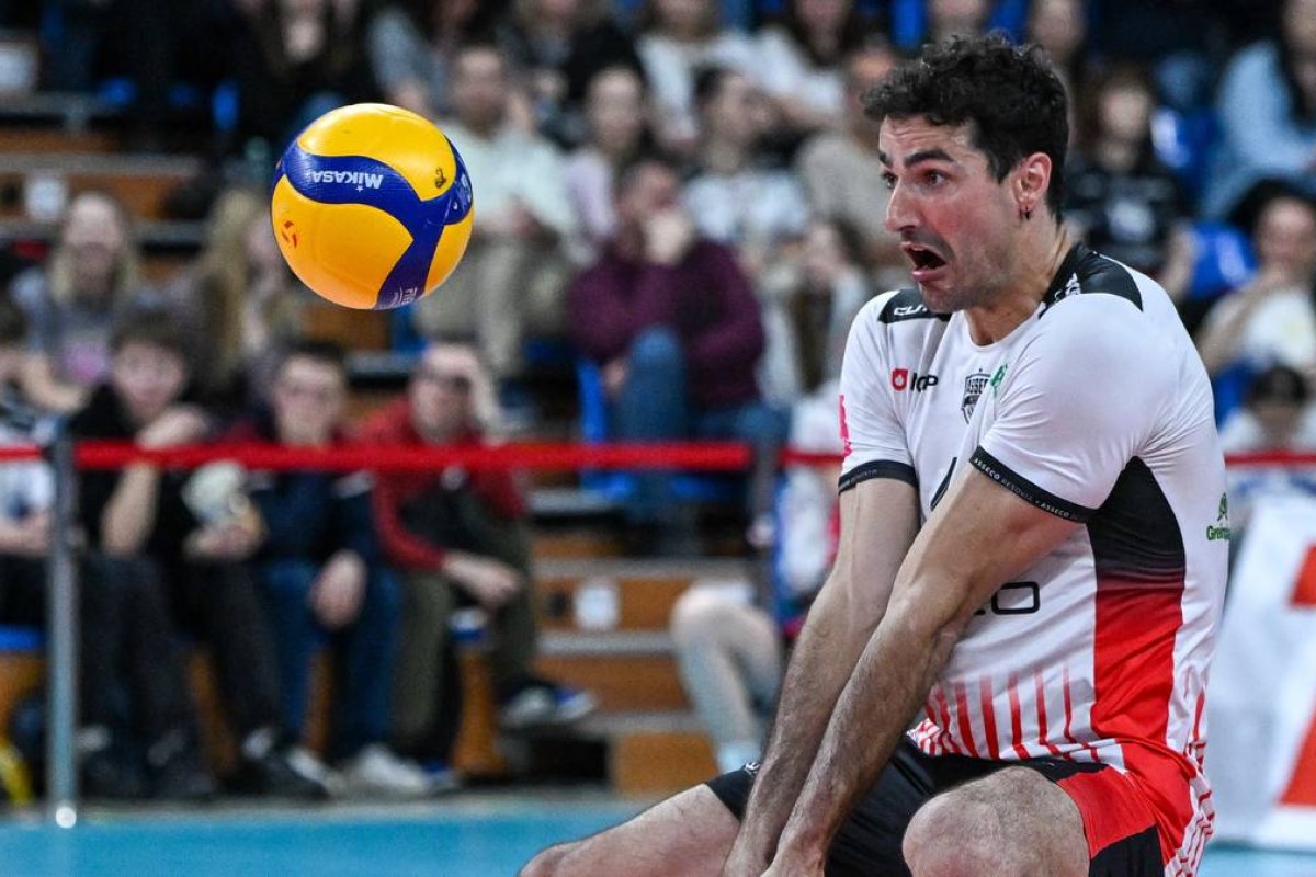 volleyball match action