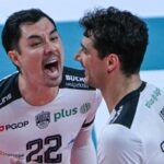 volleyball match action