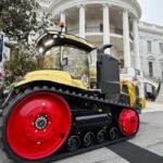 Donald Trump golden tractor