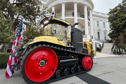Donald Trump golden tractor