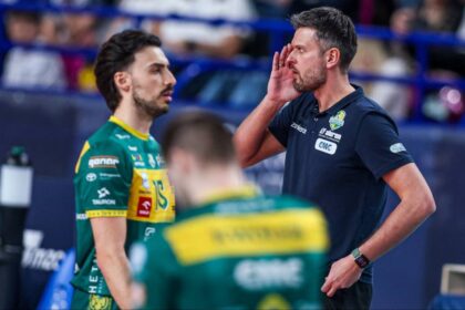 volleyball match action