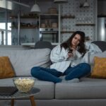 tired mother evening