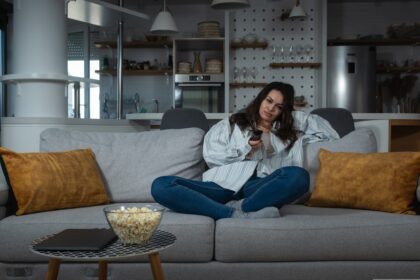 tired mother evening