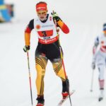 Victoria Carl skiing