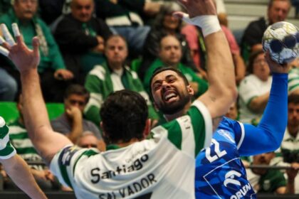 handball match action