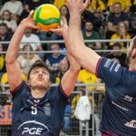 volleyball match action