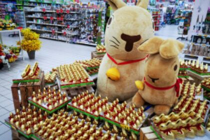 supermarket easter shopping