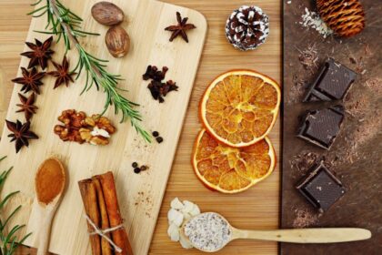 christmas baking ingredients