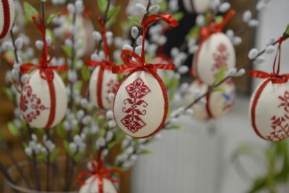 Easter decorations forest