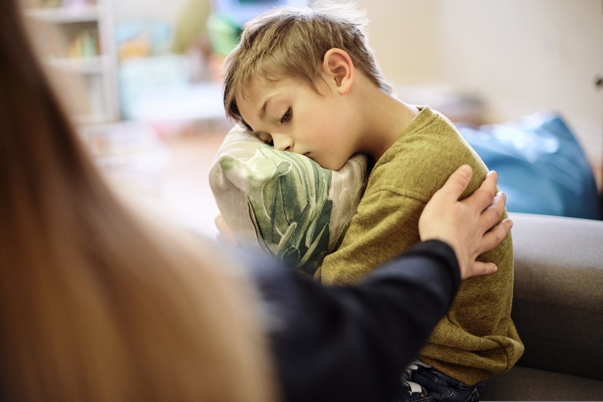 upset teenager haircut