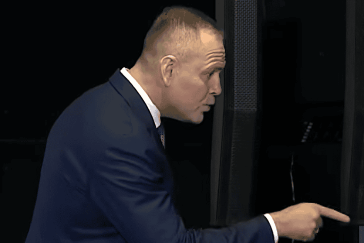 president journalist confrontation