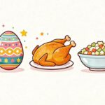 Easter food selection