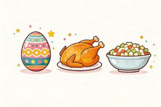 Easter food selection