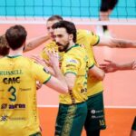 volleyball match action