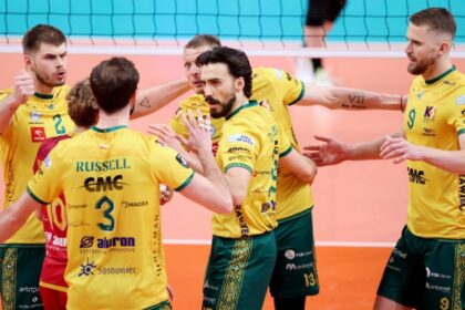 volleyball match action