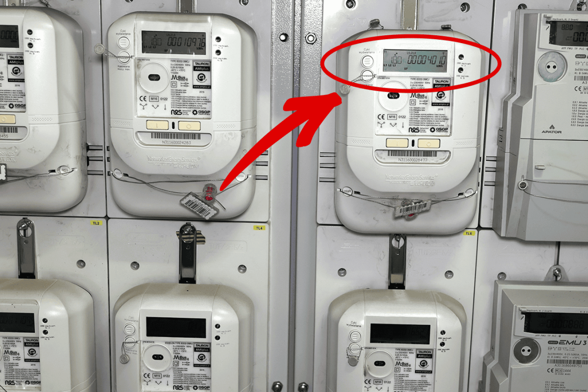 electricity meter display