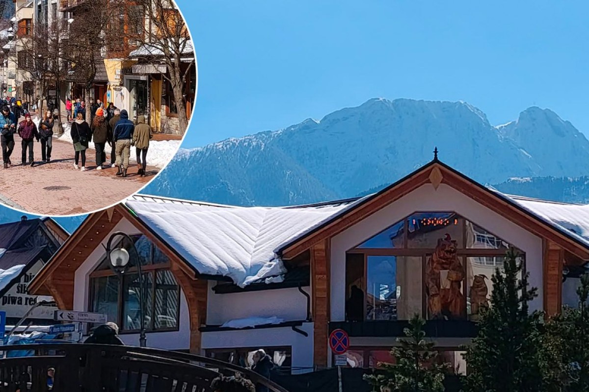 empty mountain street winter