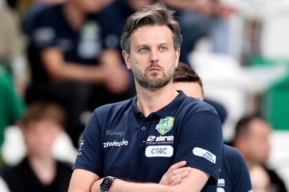 volleyball match action