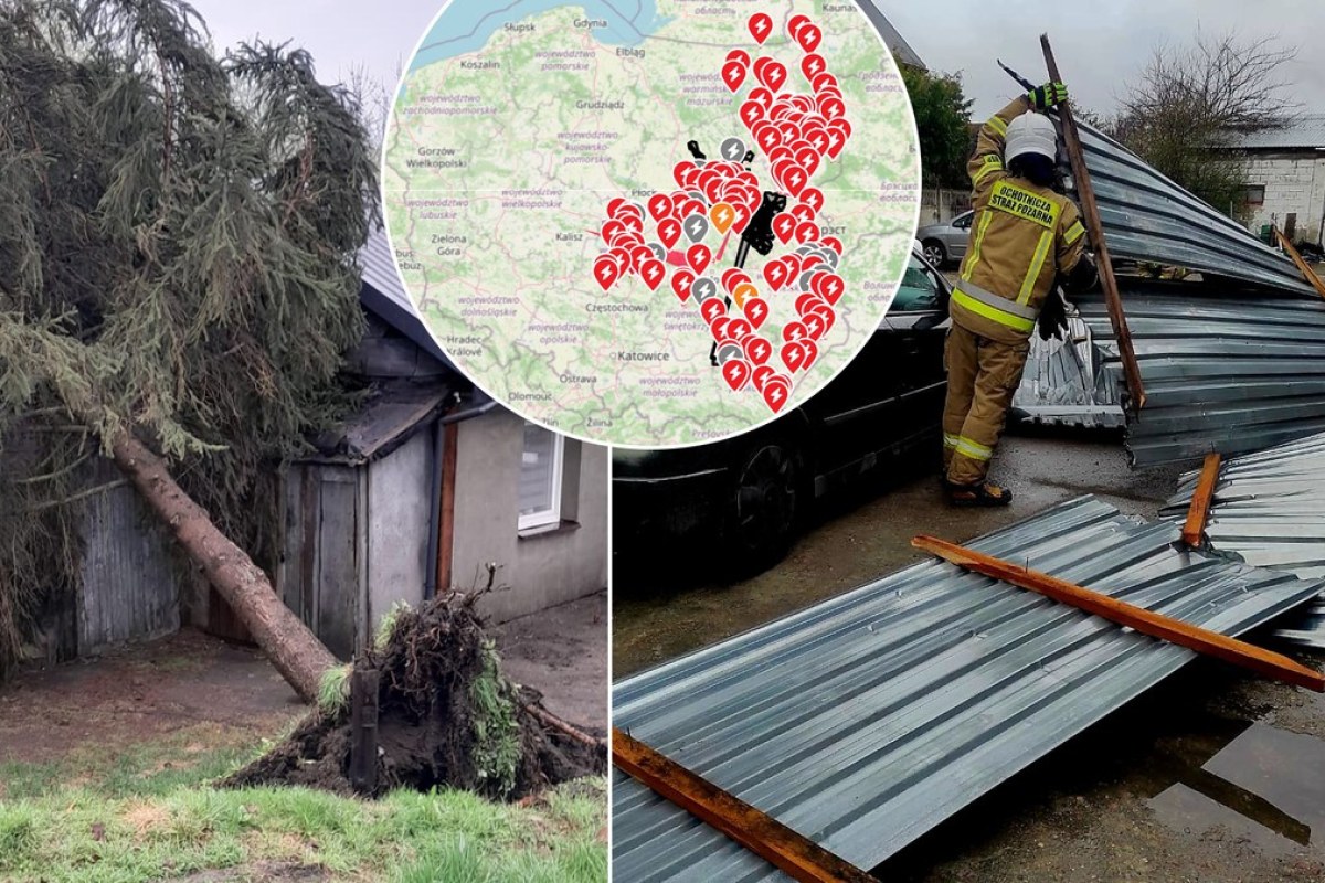 storm damage poland