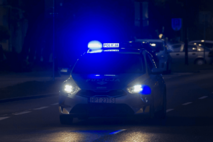 car crash gas station