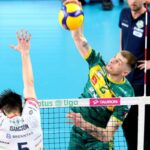 volleyball match action