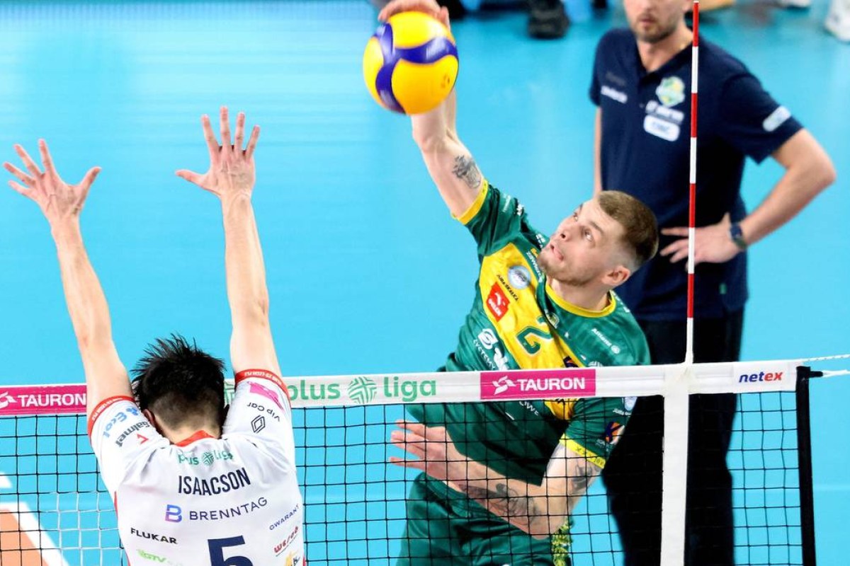volleyball match action
