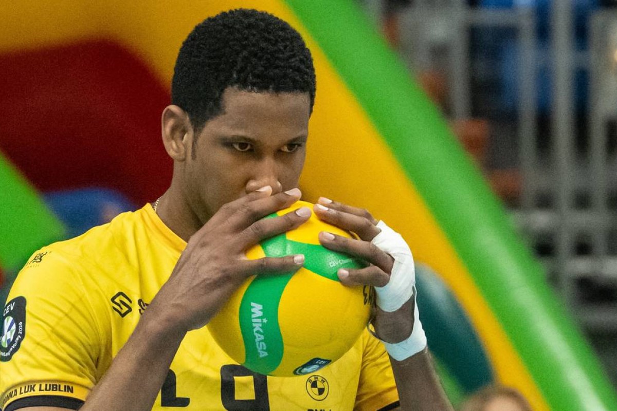 volleyball match action