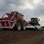 stone picking machine field