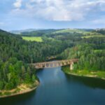 aerial view reservoir
