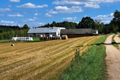 farmer field tractor
