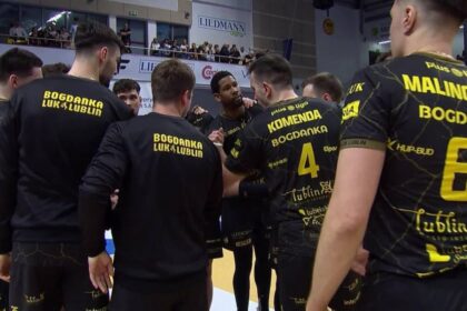 volleyball match action