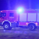 firefighters building fire