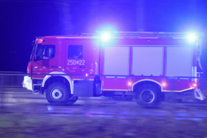 firefighters building fire