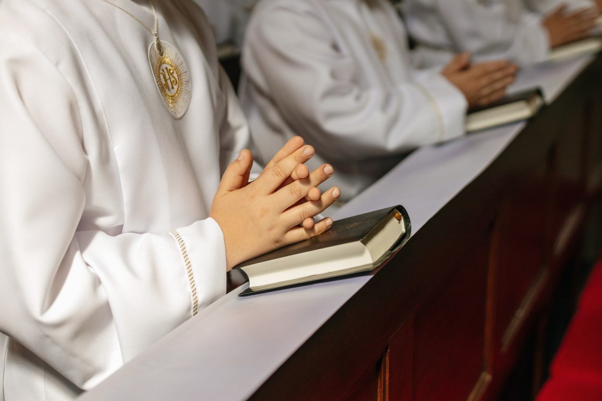 first communion family