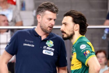 volleyball match action