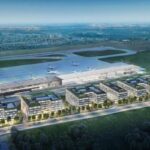 airplane tropical island