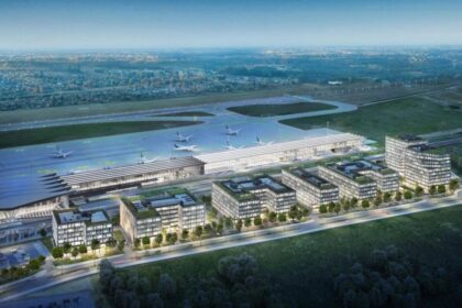 airplane tropical island