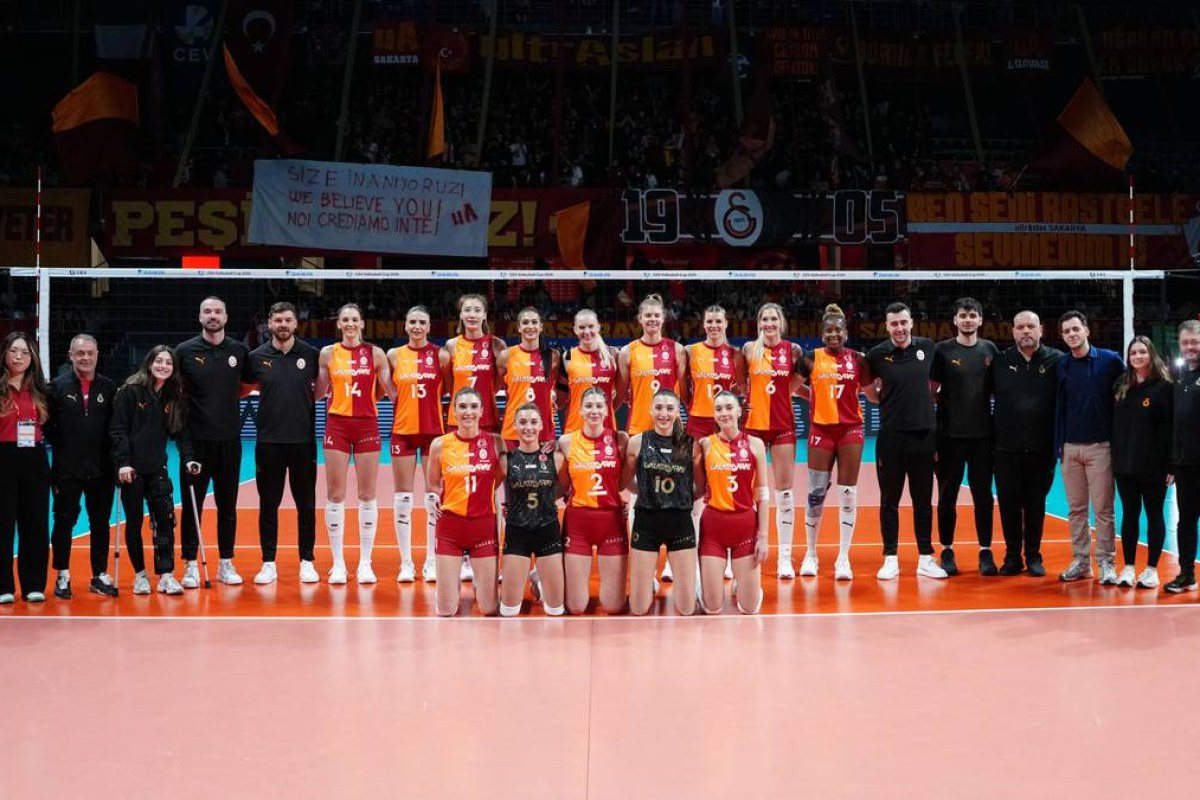 volleyball trophy celebration