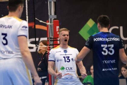 volleyball match action