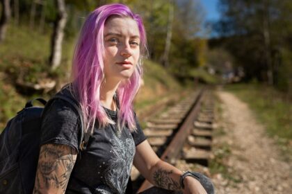 stressed young adult